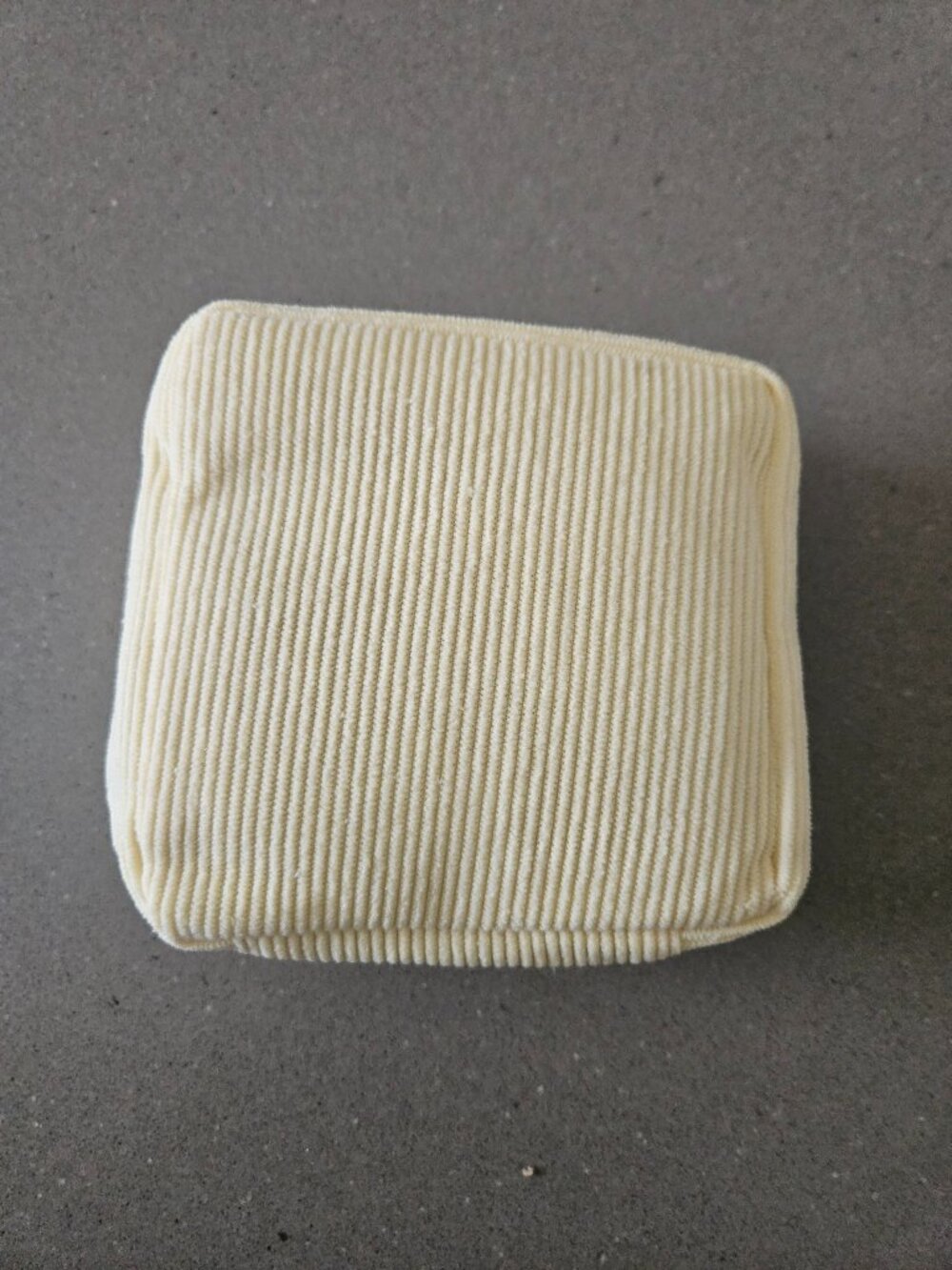 1 Pc. Portable Sanitary Napkin Storage Bag Discreet - Cream Corduroy